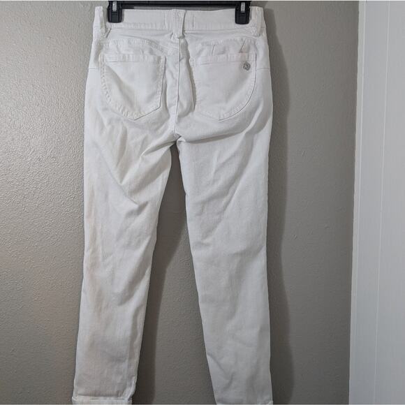 Democracy White Denim Skinny Jeans - Picture 2 of 4